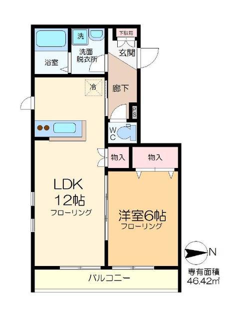 KAND Y.S(1LDK/3階)の間取り写真