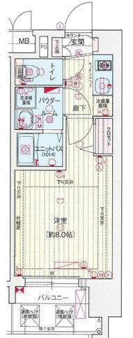 プレサンス久屋大通セントラルパーク(1K/15階)の間取り写真