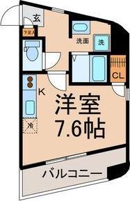 葵ビル(ワンルーム/6階)の間取り写真