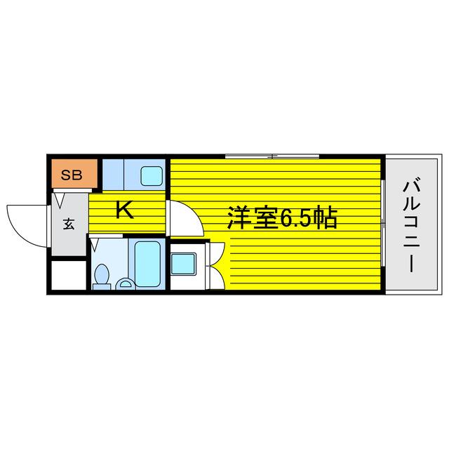 メゾン内久宝寺(1K/7階)の間取り写真