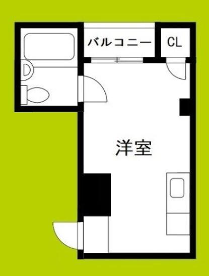 ベストレジデンス都島(ワンルーム/2階)の間取り写真
