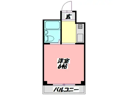 JPアパートメント守口VIII(ワンルーム/4階)の間取り写真