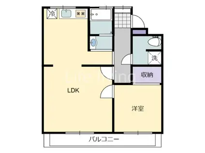 ハコニス・アパートメントA(1LDK/1階)の間取り写真