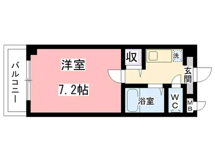 上田マンション(1K/3階)の間取り写真