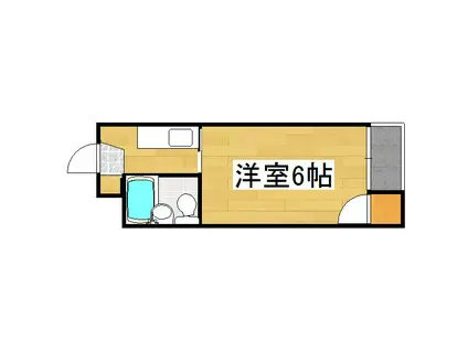 第5濱田ビル(1K/2階)の間取り写真