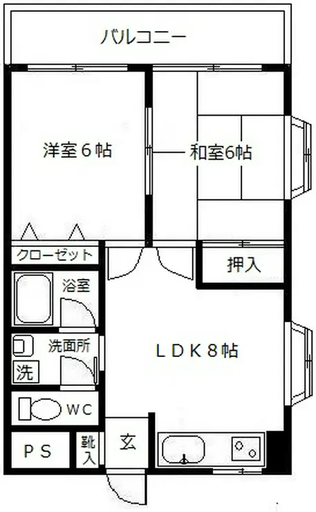 もみの木ハイツ 5階階 間取り