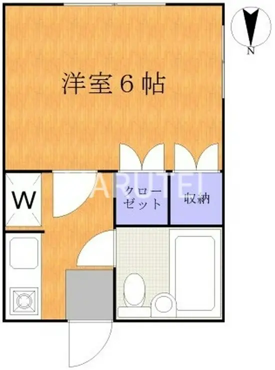 久本435ハイツB棟 1階階 間取り