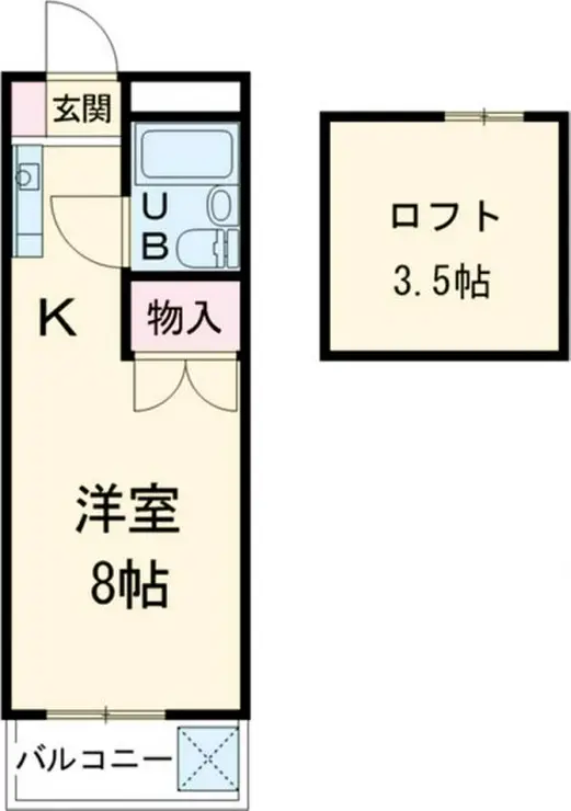 パールシティアサヒ 2階階 間取り