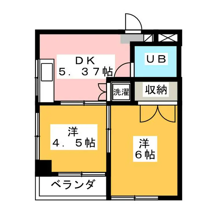 アビタシオン元町 2階階 間取り