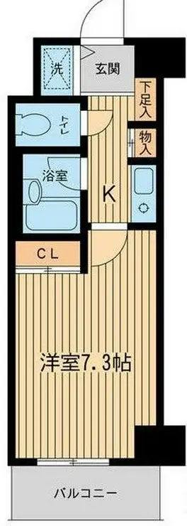 ベジフル北新宿弐番館 8階階 間取り