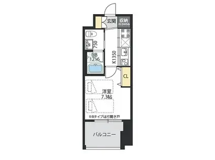 INNOCENT DOYAMA(1K/7階)の間取り写真