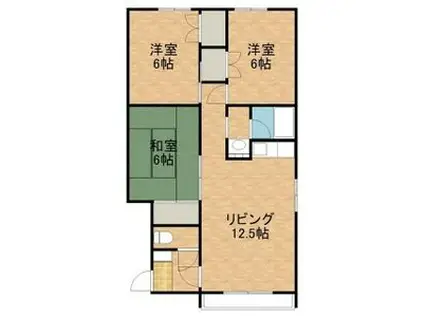 TRヴィラ(3LDK/2階)の間取り写真