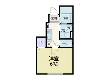 RIVERAINIII(1K/1階)の間取り写真