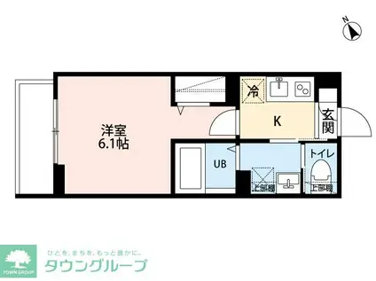 アーバンレジデンス NII(1K/3階)の間取り写真