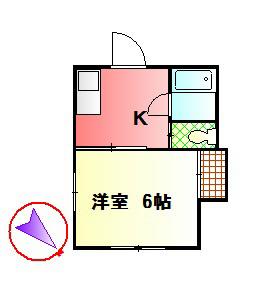 第一コーポ秀美(1K/1階)の間取り写真