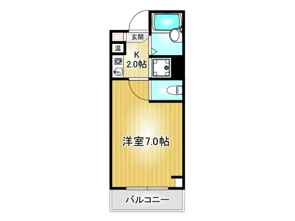 インペリアルルーム(1K/3階)の間取り写真