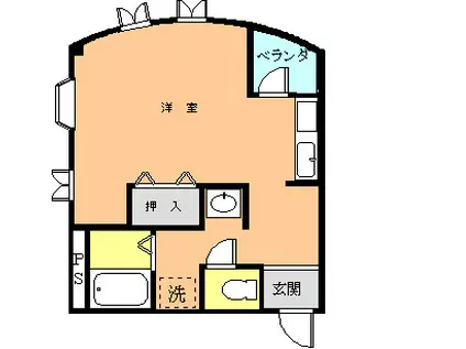 マンションコスモス(ワンルーム/3階)の間取り写真