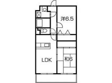 STATION FRONT(2LDK/3階)の間取り写真