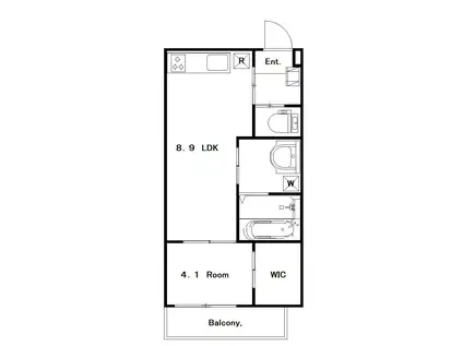 MODERN PALAZZO グランM(1LDK/2階)の間取り写真