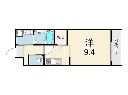 OCTA青木(ワンルーム/1階)の間取り写真