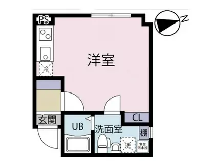 ヴァリエAKIBAドゥー(ワンルーム/1階)の間取り写真