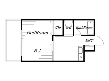 グランドパレス西千葉(1K/4階)の間取り写真