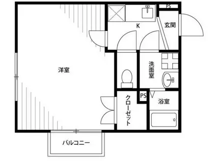 アムール PINO(1K/1階)の間取り写真