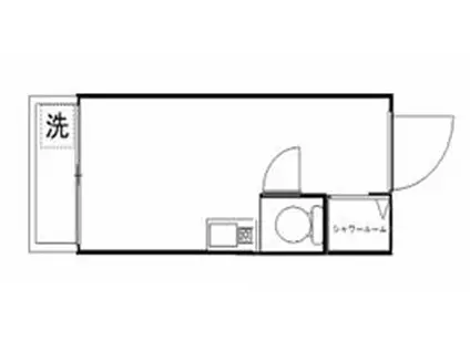 日本橋ニューシティダイヤモンドパレス(ワンルーム/6階)の間取り写真