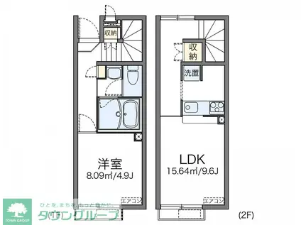 レオネクスト善(1LDK/1階)の間取り写真