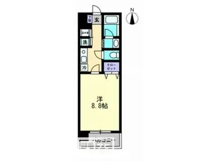 アイランドガーデン花園21(1K/3階)の間取り写真