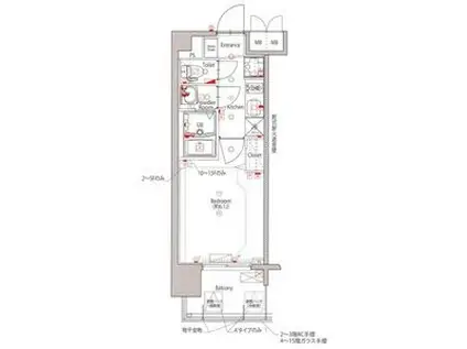 MAXIV新栄(1K/10階)の間取り写真