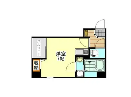 コネクトパークヒルズ本千葉町(ワンルーム/2階)の間取り写真