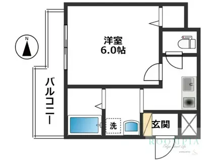 ラ・ハレマリエ(1K/2階)の間取り写真