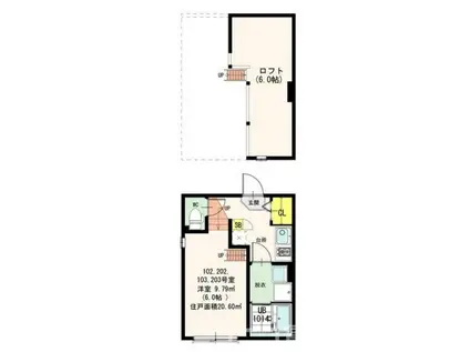 MONSTYLE(1K/1階)の間取り写真