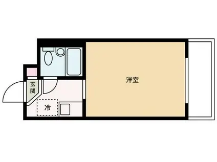 レジデンス明大前(1K/2階)の間取り写真