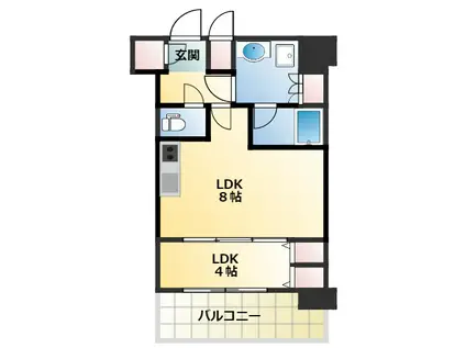 スプランディッドVII(1LDK/8階)の間取り写真