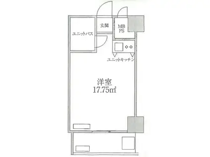 青山アルコーブ(ワンルーム/8階)の間取り写真