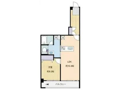 豊栄狛江マンション(1LDK/1階)の間取り写真