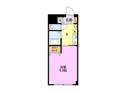 アビタシオン・エスプリ(1K/1階)の間取り写真