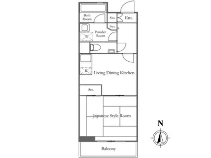 ケーディーエックスレジデンス日吉(1DK/5階)の間取り写真