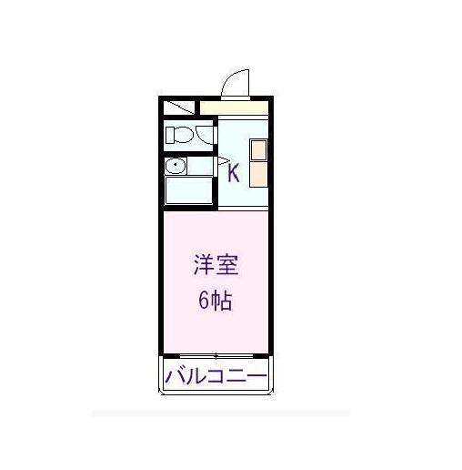 TNサニーハイツ(1K/1階)の間取り写真