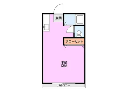 アルシャルム(ワンルーム/1階)の間取り写真