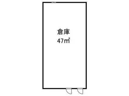 咲花ヴィラA(ワンルーム/1階)の間取り写真