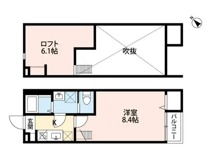 フォレスタ・セレーノ(1LDK/1階)の間取り写真