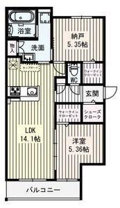 グローコートVII(2LDK/3階)の間取り写真