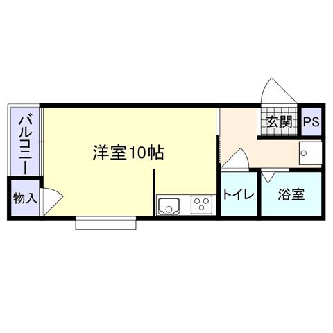 MPドリーム(ワンルーム/3階)の間取り写真