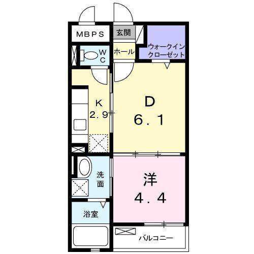 パル池田 1(1LDK/2階)の間取り写真