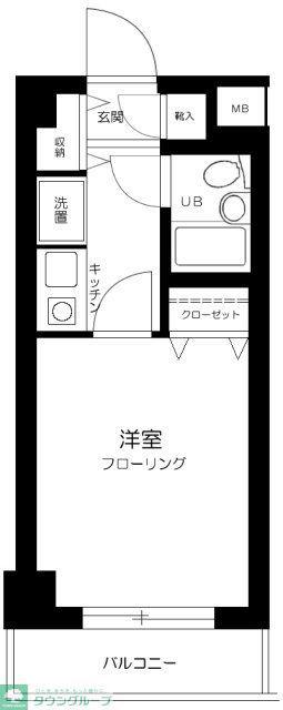 グランレーブ巣鴨(1K/4階)の間取り写真