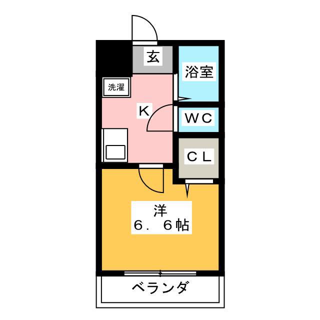 アクシーズグランデ蕨III(1K/5階)の間取り写真