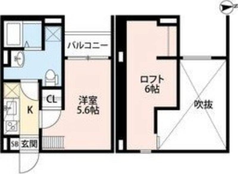 アベニール林寺(1K/1階)の間取り写真